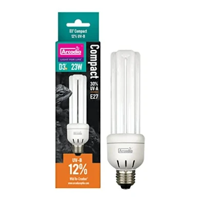 Afbeelding van Arcadia D3+ Compact Lamp 12% Uvb Verwarming 23 Watt