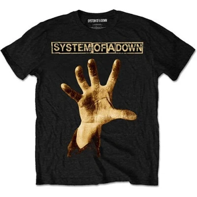 Afbeelding van System Of A Down Hand Heren T shirt L Zwart