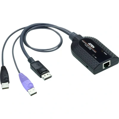 Afbeelding van ATEN KVM Adapterkabel [1x USB A 2.0 stekker, DisplayPort stekker 1x RJ45 bus] 0.20 m Zwart