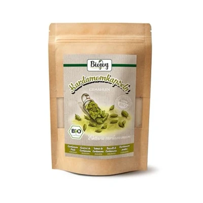 Afbeelding van Biojoy Biologische kardemompeulen gemalen (250 g), groene kardemompoeder (Elettaria cardemom)