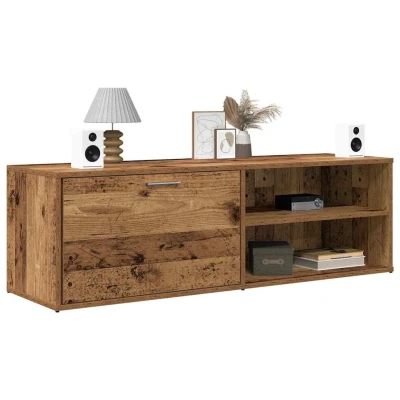 Afbeelding van vidaXL Tv meubel 120x34x37 cm bewerkt hout oud houtkleurig