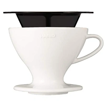 Afbeelding van Hario W60 02 Ceramic Coffee Dripper White
