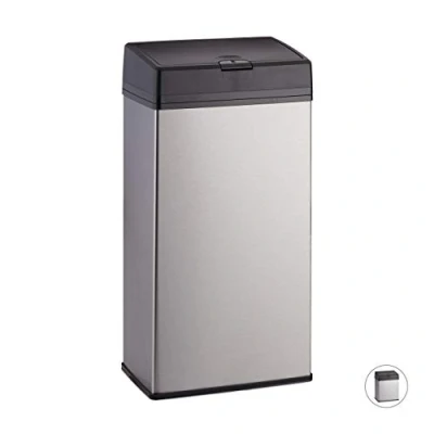 Afbeelding van Relaxdays prullenbak 3 l afvalbak afvalemmer vuilnisemmer keuken &amp; badkamer 6 Liter