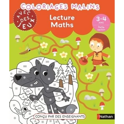 Image de Coloriages malins avec des jeux Lecture Maths 3 4 ans PS