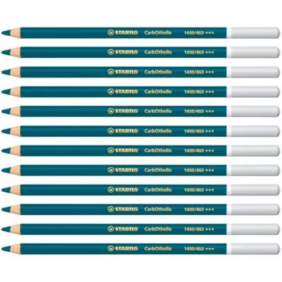 Afbeelding van STABILO CarbOthello Set van 12 pastelkrijtpotloden, turquoise blauw