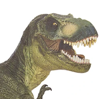 Afbeelding van Thumbsup! Autoraamsticker T rex 20 Cm Vinyl Groen