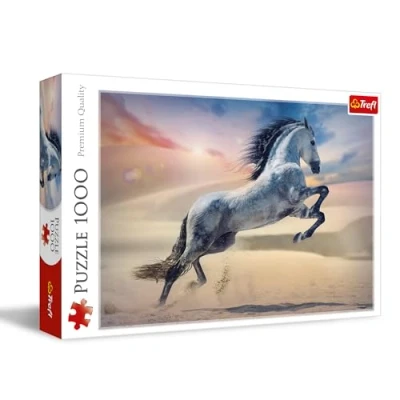 Afbeelding van Trefl Majestueus paard puzzel 1000 stukjes doe het zelf met dieren, creatief entertainment, vrije tijd, klassieke voor volwassenen en kinderen vanaf 12 jaar