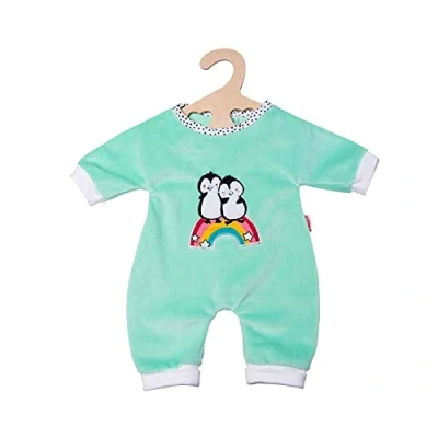 Afbeelding van Heless Poppenromper Pinguïn Junior Fluweel Blauw Mt 35 45 Cm