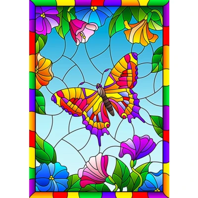 Afbeelding van Enjoy Puzzle Kristallschmetterling 1000 Teile.
