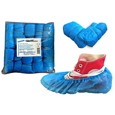Afbeelding van Tiga Med 100 stuks wegwerpoverschoenen van CPE OP, blauw, (1 stuk)