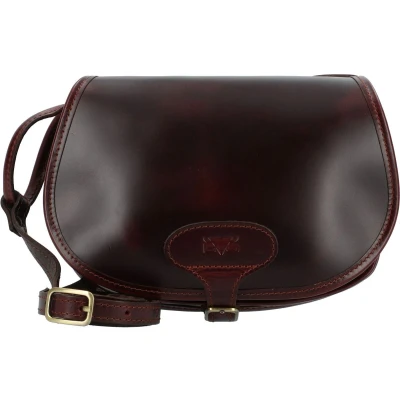 Afbeelding van Mika Lederwaren Bonny 23 CM Schoudertas, Dames, Maat: One Size, Braun