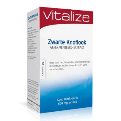 Afbeelding van Vitalize Zwarte Knoflook Gefermenteerd Extract 60CP