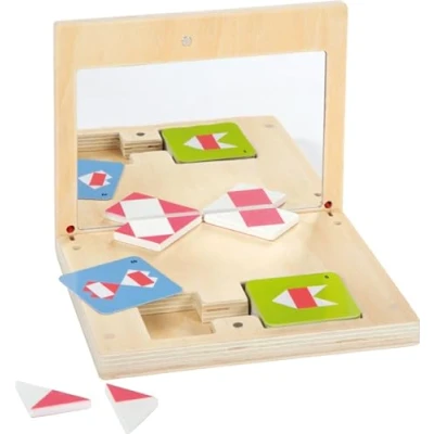 Afbeelding van Small Foot Houten Symmetriespel met Spiegel Educatief