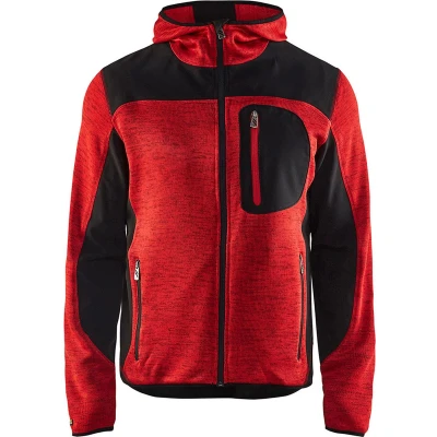 Afbeelding van Blaklader Gebreide vest Softshell rood maat L