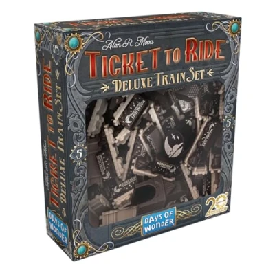Afbeelding van Ticket to Ride 20 jaar jubileum Deluxe Trein set Zwart