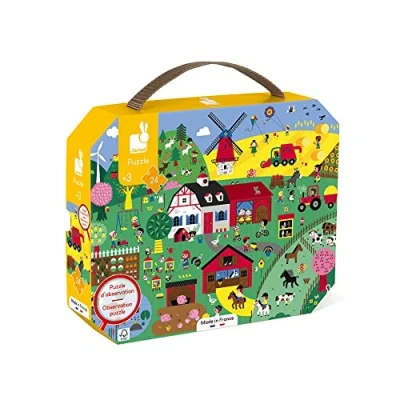 Image de Puzzle Janod d&#039;observation la ferme 24 pièces