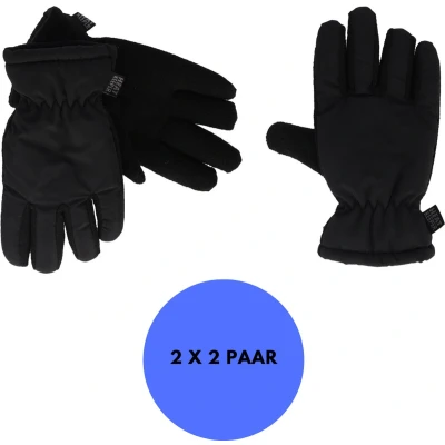 Afbeelding van Heatkeeper Mega thermo kinderhandschoenen Zwart 9/12 Jaar 2 Paar Warme handschoenen