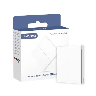 Image de Aqara Interrupteur Sans Fil H1 (double Bascule)