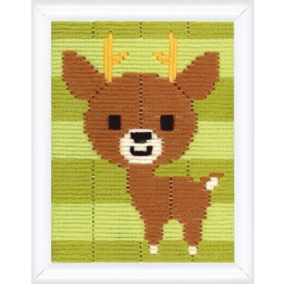 Afbeelding van Hertje Spansteek Borduurpakket 4 Creative Kids by Vervaco PN 0172113