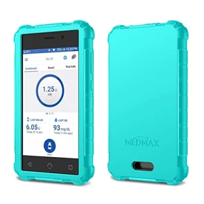 Afbeelding van MEDMAX Omnipod Dash PDM (Personal Diabetes Manager) beschermhoes lichtgewicht schokbestendige antislip siliconen met afgeschuinde rand voor apparaat