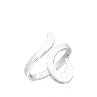 Afbeelding van Elli Ornament Ring, Dames, Maat: 54, Silber