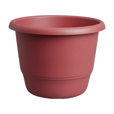 Afbeelding van Elho Amiga Rond 35 Bloempot voor Binnen &amp; Buiten 100% Gerecycled Plastic Ø 34.5 x H 25.9 cm Theater rood