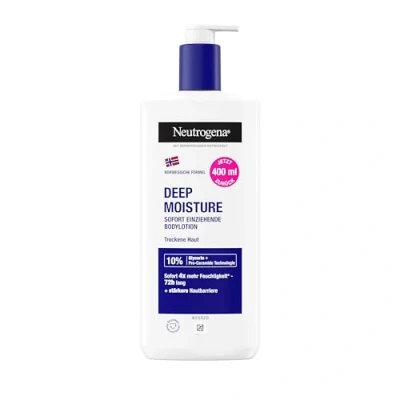 Afbeelding van Neutrogena Noorse formule Deep Moisture direct absorberende bodylotion (400 ml) voor meer vocht op de droge huid