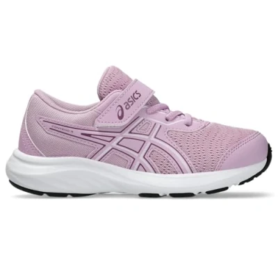 Afbeelding van Asics Gelcontend 9 Unisex Hardloopschoenen voor op de weg kinderen, Maat: 27, Black/saxon green Textiel/ synthetisch