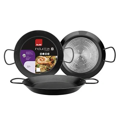 Afbeelding van IBILI Inducta Paella pan, 30 cm, aluminium, antiaanbaklaag, 4 porties, compatibel met inductie