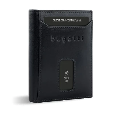 Afbeelding van bugatti Secure RFID Schutz Portemonnee, Heren, Maat: One Size, Schwarz