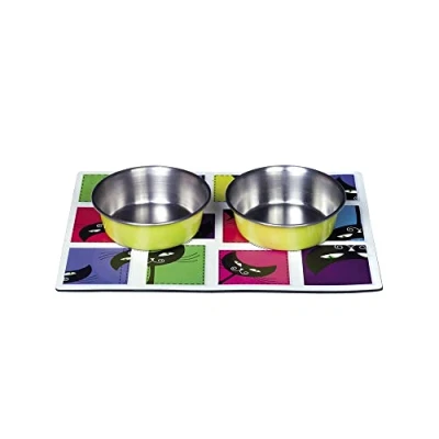 Afbeelding van Nobby Voerbak Kat Katten Drinkbak Magnetic Voerset 13cm