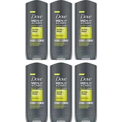 Afbeelding van Dove Men + Care Sportcare Active Fresh Body Face Wash 6 x 250 ml