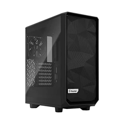 Image de Fractal Design Meshify 2 Compact Lite Mid tower ATX panneau latéral fenêtré (verre trempé) pas d&#039;alimentation (ATX) teinte claire noir TG USB/Audio
