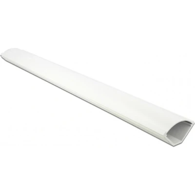 Afbeelding van Kunststof kabelgoot voor hoekmontage met zelfklevende plakstrip 100 x 5,6 cm / wit