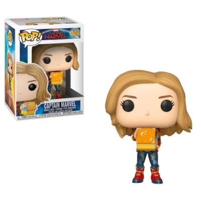 Image de Captain Marvel Figurine POP! Bobble Head avec Lunch Box 9 cm