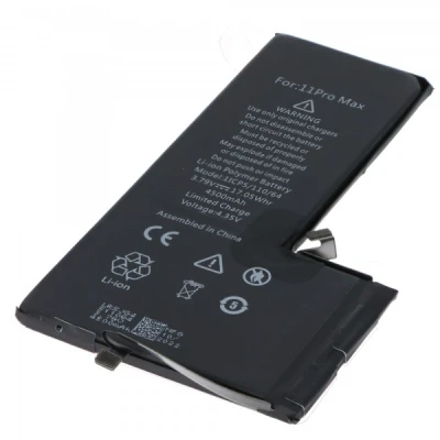 Afbeelding van Accu geschikt voor Apple iPhone 11 Pro Max, Li Polymer, 3.79V, 4500mAh, 17.0Wh, hoge capaciteit, ingebouwd, zonder gereedschap