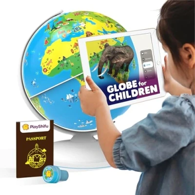 Afbeelding van shifu PlayShifu Educatieve wereldbol voor kinderen Orboot Earth (Globe + app) interactieve AR World Globe 400 wonderen, meer dan 1000 feiten STEM speelgoed van 4 tot 10