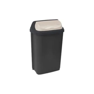 Afbeelding van Roll Top Rasmus Vuilbak 26x19x39 10l Antraciet Keeeper 10453