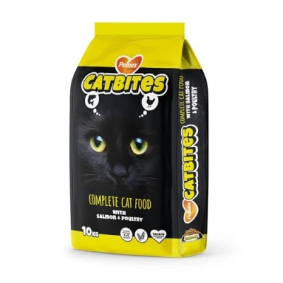 Afbeelding van Pamax Catbites Kattenbrokken voor volwassen katten Zalm &amp; gevogelte 10kg