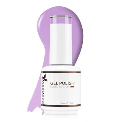 Afbeelding van Nicedeco Nagellak, 15 ml, gel, paars, UV/LED, soak off, manicure, pedicure, professioneel, gebruik in salon en thuis, houdt lang eenvoudig aan te brengen 010