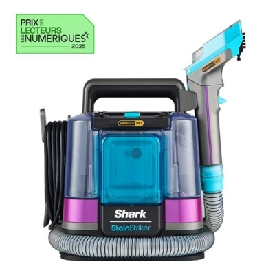 Afbeelding van Shark Huisstofzuiger StainStriker HairPro Blauw Roze