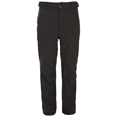 Afbeelding van Trespass Mens Hemic Water Resistant Softshell Trousers (Black)