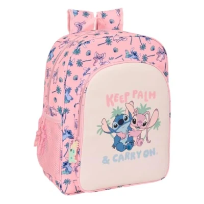 Afbeelding van Schoolrugzak Lilo &amp; Stitch Beach Roze 32 x 38 12 cm
