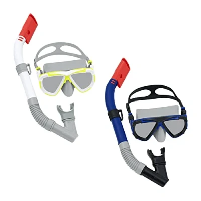 Afbeelding van Bestway Set Masker en Buis Junior Anatomische Riem Assorti Kleur +7 Jaar Strand Zwembad 24035