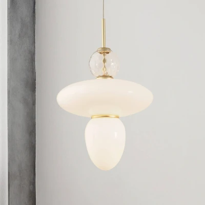 Afbeelding van Nuura Rizzatto 43 hanglamp, messing/wit