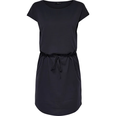 Afbeelding van ONLY Dames zomer mini jurk onlMAY S/S 2 stuks XS S M L XL XXL gestreept zwart 100% katoen, Blauwe Mirage Primo Streep,