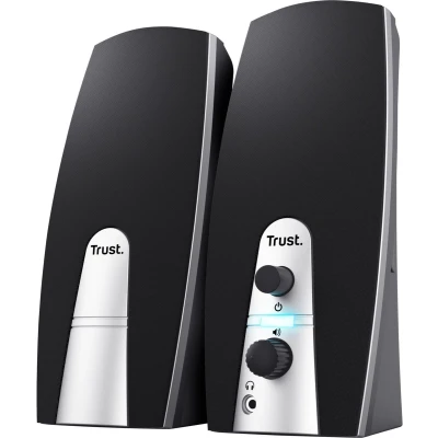 Afbeelding van Trust mila 2.0 speaker set (front volume control) 5 10 w zwart/zilver 16697
