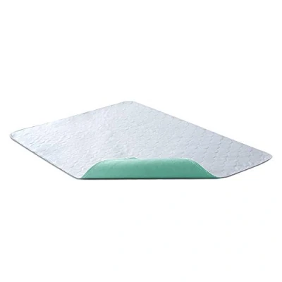 Afbeelding van Bedecor Wasbaar, waterdicht, bed pad, incontinentie, antibacterieel, anti mijt, voor baby&#039;s, kinderen, volwassenen, 86 x 132 cm (groen)
