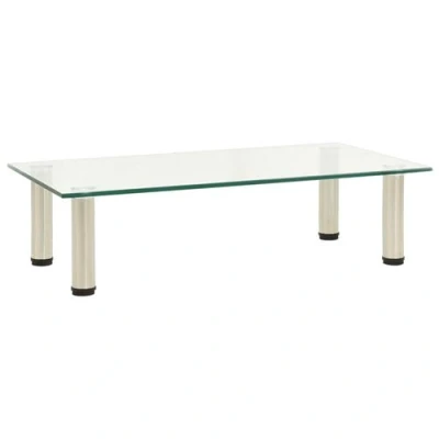 Image de 322763 vidaXL TV Stand Transparent 60x35x17 cm Tempered Glass322763