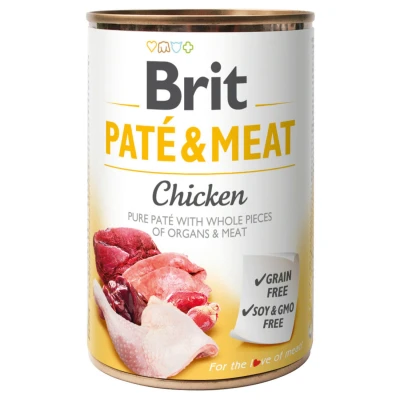 Afbeelding van Brit Blik Paté &amp; Meat 400 g Hondenvoer Kip